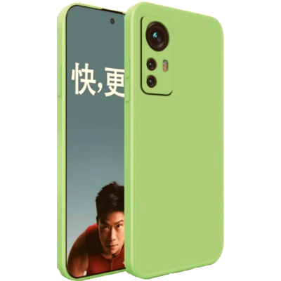 Bodycell Square Liquid Θήκη Σιλικόνης - Xiaomi 12T / 12T Pro - Light Green (5206015016271)