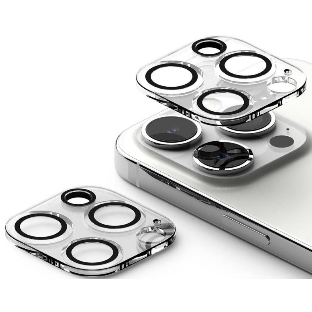 Ringke Camera Protector Full Cover Glass - Αντιχαρακτικό Γυαλί για Φακό Κάμερας Apple iPhone 15 Pro - 2 Τεμάχια - Clear (8809961781056)
