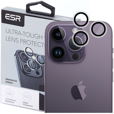 ESR Armorite Camera Lens Protectors - Αντιχαρακτικό Γυαλί Προστασίας για Φακό Κάμερας - Apple iPhone 15 Pro / 15 Pro Max - Clear (4894240174142)