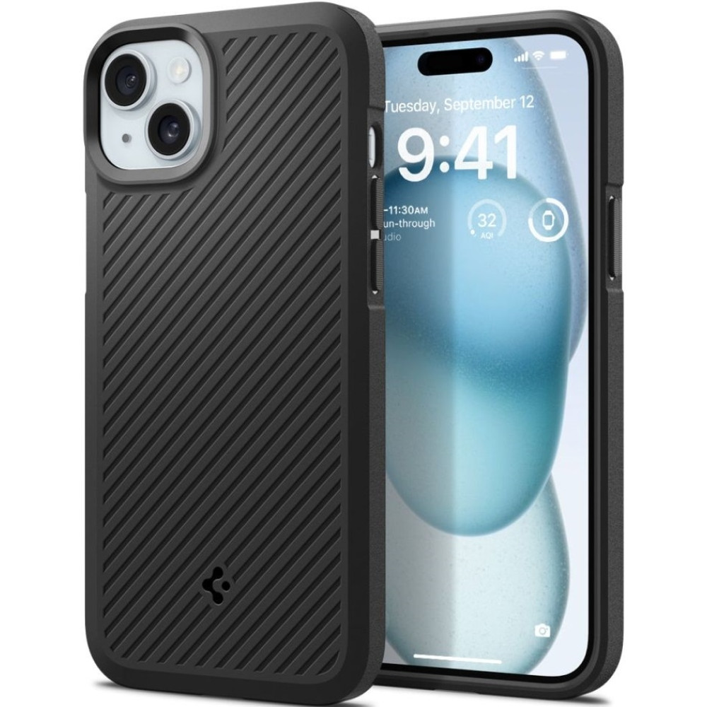 Spigen Θήκη Core Armor Apple iPhone 15 Plus - Matte Black (ACS06454)