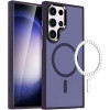 HappyCase Ημιδιάφανη Σκληρή Θήκη MagSafe - Samsung Galaxy S23 Ultra - Matte Purple (8719246412790)