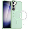 HappyCase Ημιδιάφανη Σκληρή Θήκη MagSafe - Samsung Galaxy S23 - Matte Green (8719246412738)