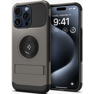 Spigen Slim Armor MagFit - Θήκη MagSafe Apple iPhone 15 Pro - Gunmetal (ACS06476)