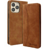 Θήκη Apple iPhone 15 Pro Max - Bodycell Book Case Πορτοφόλι - Brown (5206015046797)