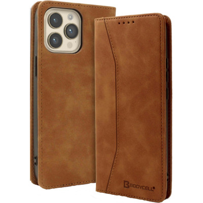 Bodycell Θήκη - Πορτοφόλι Apple iPhone 15 Pro - Brown (5206015049118)