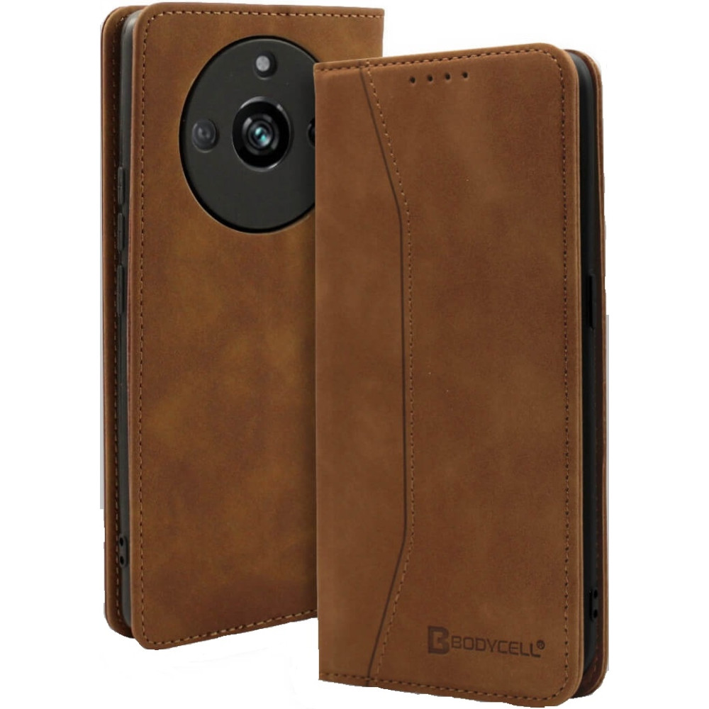 Bodycell Θήκη - Πορτοφόλι Realme 11 Pro - Brown (5206015037764)