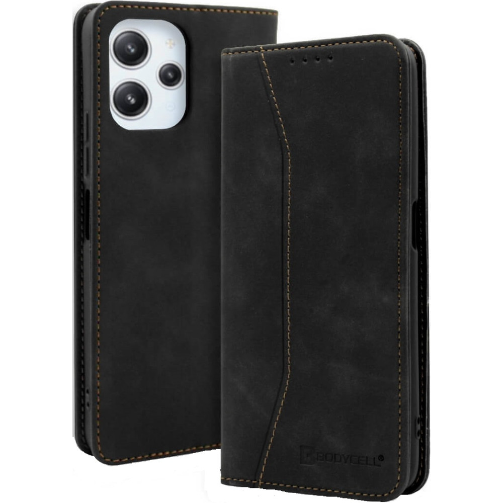 Bodycell Θήκη - Πορτοφόλι Xiaomi Redmi 12 - Black (5206015025631)