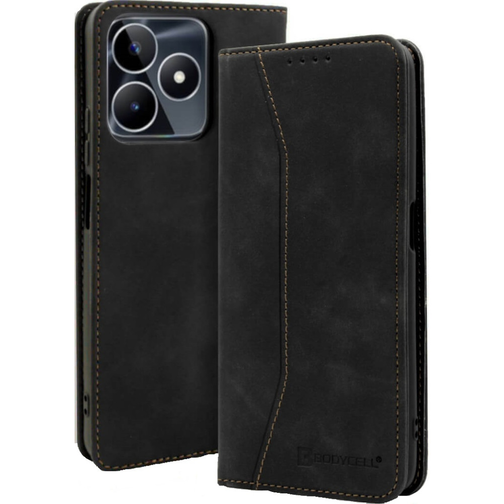 Bodycell Θήκη - Πορτοφόλι Realme C53 / Narzo N53 - Black (5206015028342)
