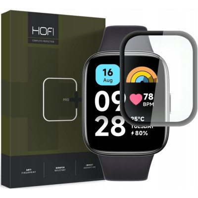 Hofi Premium Pro+ Hybrid Tempered Glass - Xiaomi Redmi Watch 3 Active - Black (9319456604825)