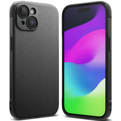 Ringke Onyx Θήκη Σιλικόνης - Apple iPhone 15 - Black (8809919309264)