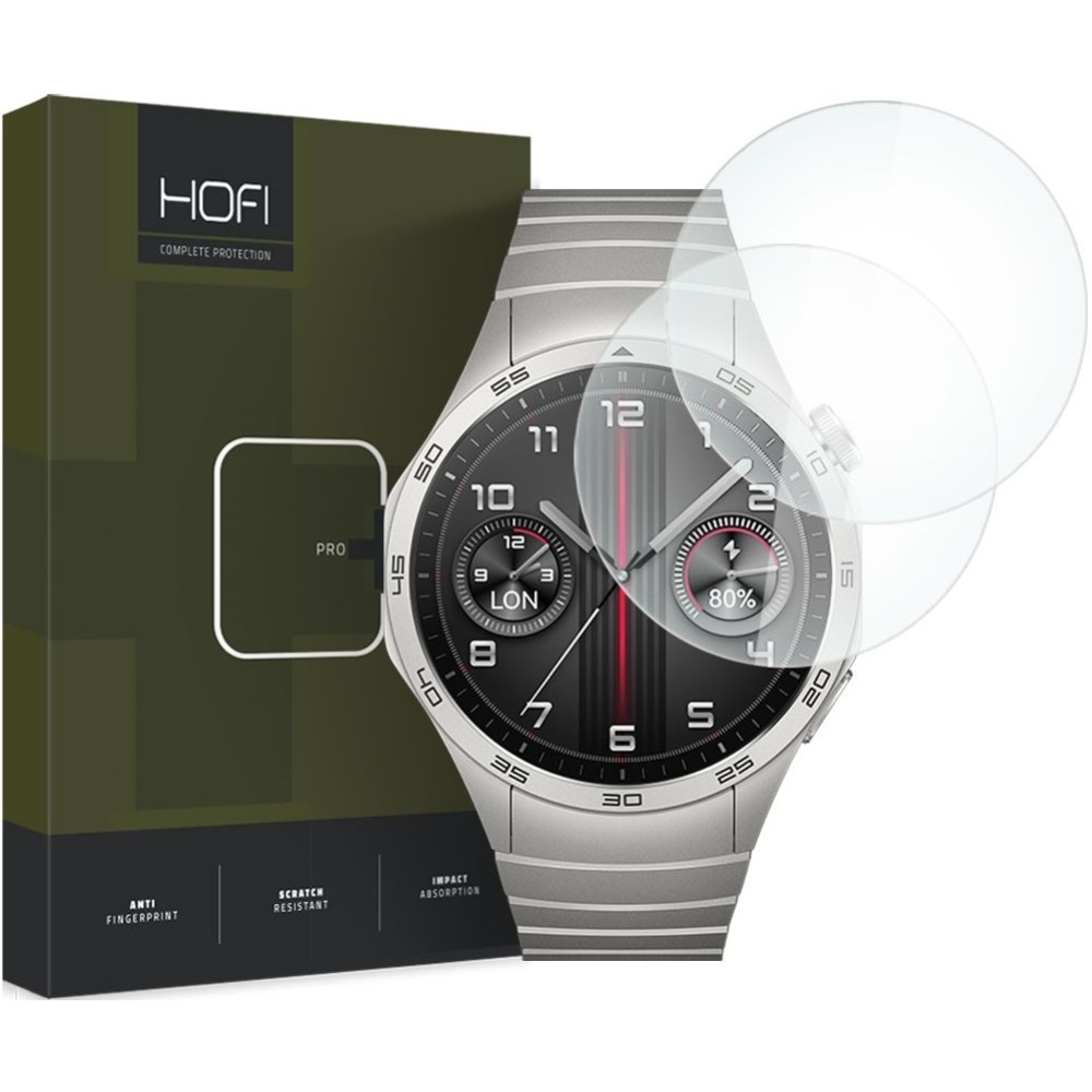 Hofi Premium Pro+ Tempered Glass - Αντιχαρακτικό Γυαλί Οθόνης Huawei Watch GT 4 46mm - Clear - 2 Τεμάχια (9319456606997)