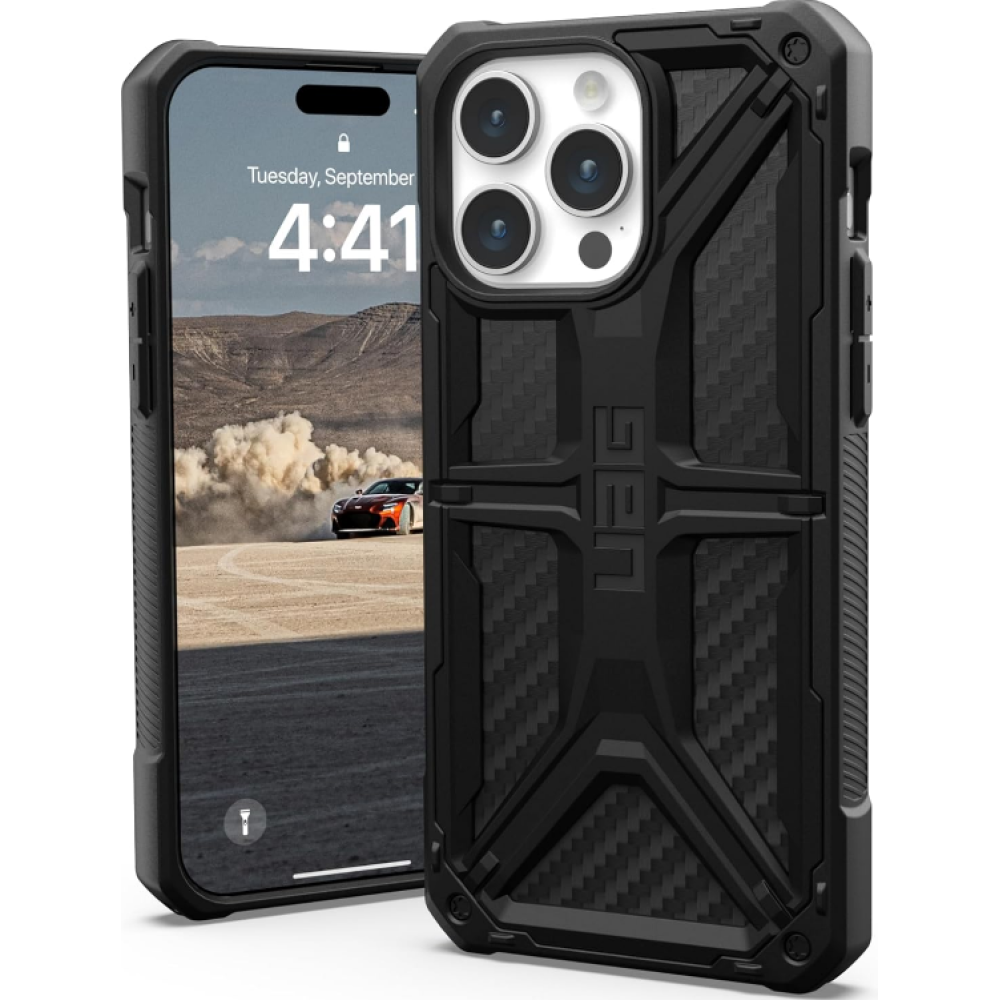 UAG Monarch - Ανθεκτική Θήκη Apple iPhone 15 Pro Max - Carbon Fiber (114298114242)