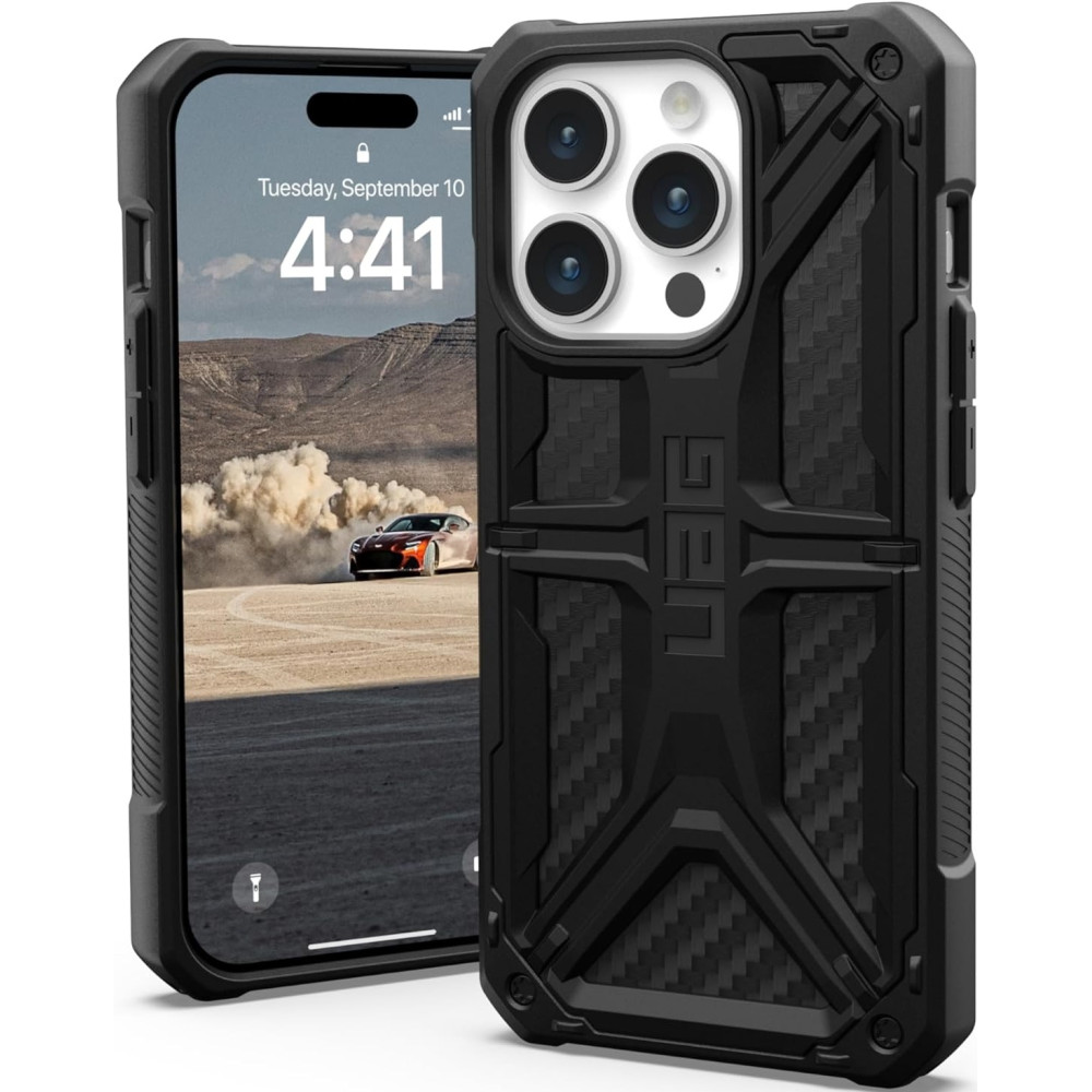 UAG Monarch - Ανθεκτική Θήκη Apple iPhone 15 Pro - Carbon Fiber (114278114242)