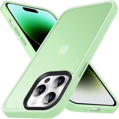 HappyCase Ημιδιάφανη Σκληρή Θήκη - Apple iPhone 14 Pro - Matte Green (8719246412493)