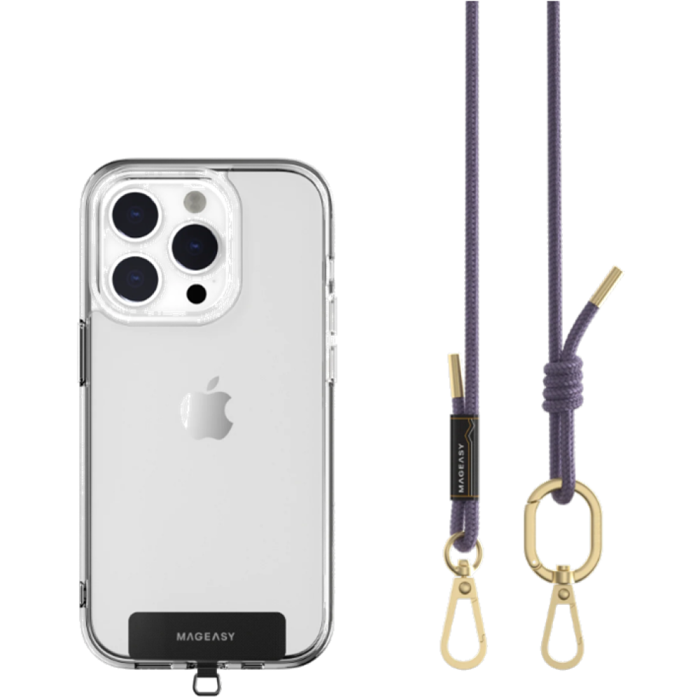 SwitchEasy MagEasy Rope Strap & Strap Card 6.0mm - Αποσπώμενο Λουράκι Λαιμού για Θήκες Κινητών iPhone - Very Peri (MPHIPH142VP23)