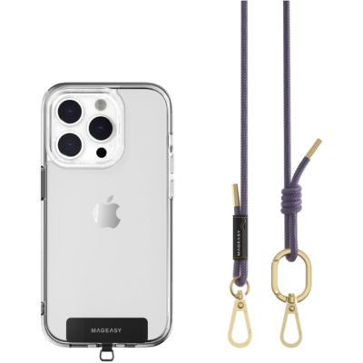 SwitchEasy MagEasy Rope Strap & Strap Card 6.0mm - Αποσπώμενο Λουράκι Λαιμού για Θήκες Κινητών iPhone - Very Peri (MPHIPH142VP23)