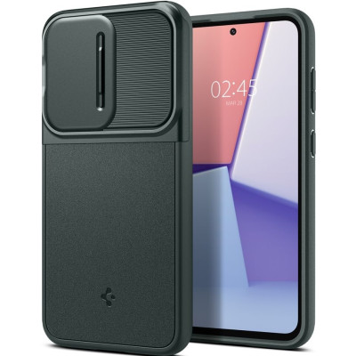 Spigen Optik Armor Θήκη με Κάλυμμα για την Κάμερα - Samsung Galaxy S23 FE - Abyss Green (ACS06381)