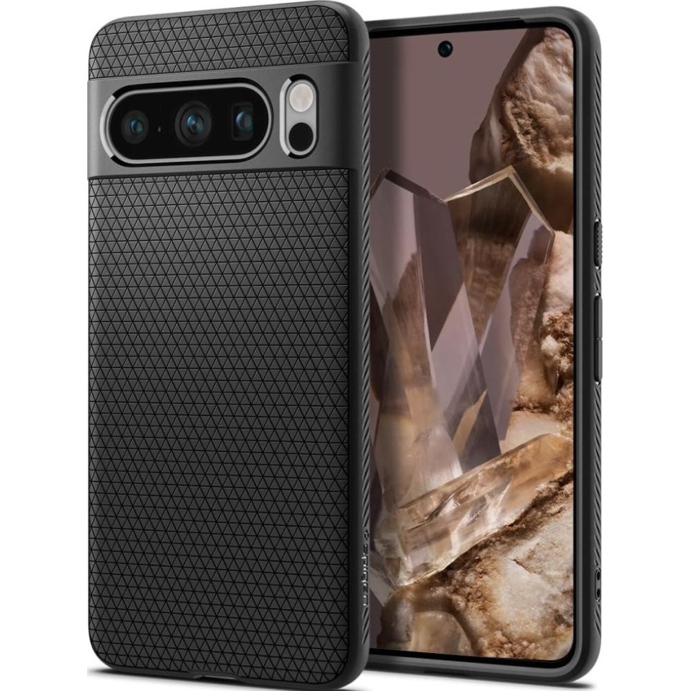 Spigen Θήκη Σιλικόνης Liquid Air - Google Pixel 8 Pro - Matte Black (ACS06311)