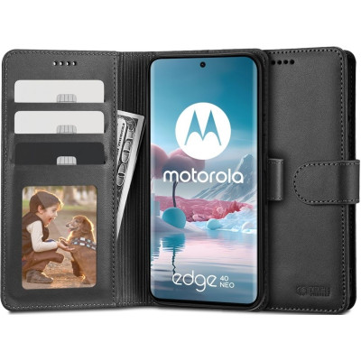Tech-Protect Wallet - Θήκη Πορτοφόλι Motorola Edge 40 Neo - Black (9319456606683)