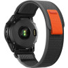 Tech-Protect Nylon Λουράκι - Garmin Fenix 3/5X/3HR/5X Plus/6X/6X Pro/7X/8 (51mm) - Black / Orange (9319456606805)