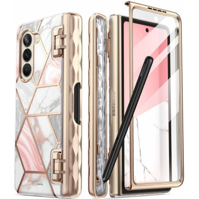 Supcase i-Blason Ανθεκτική Θήκη Cosmo Pen - Samsung Galaxy Z Fold5 με Υποδοχή S-Pen - Marble (843439137721)