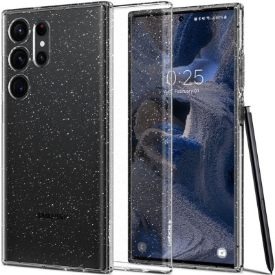 Spigen Liquid Crystal Glitter - Θήκη Σιλικόνης Samsung Galaxy S23 Ultra - Crystal Quartz (ACS05612)