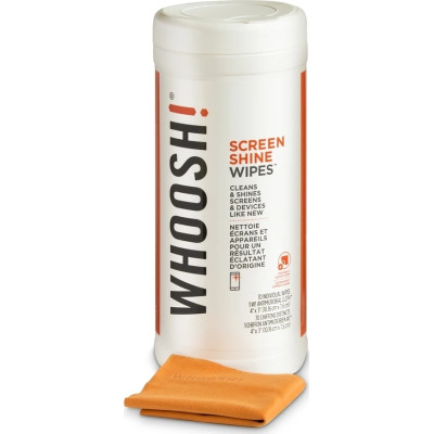 Whoosh! Screen Shine Wipes - Μαντηλάκια Καθαρισμού Οθόνης & Συσκευών - 70 Τεμάχια (1FG70WPENFR)
