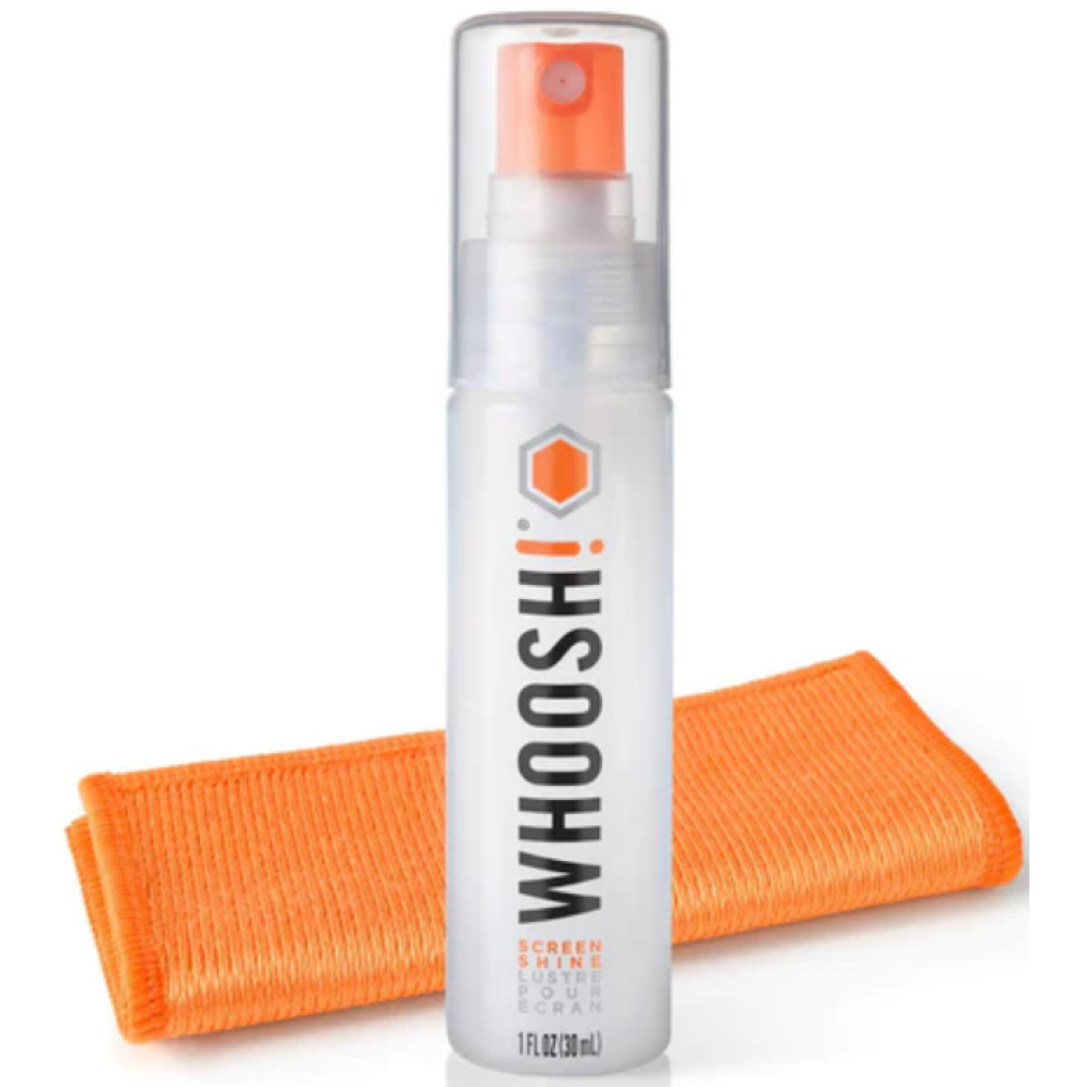 Whoosh! Screen Shine Go - Σετ Καθαρισμού Οθόνης με Υγρό Σπρέι και Αντιμικροβιακό Πανί από Μικροΐνες - 30ml (IFG30ENFR)