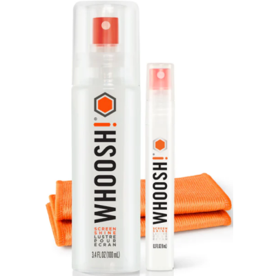 Whoosh! Screen Shine Duo - Σετ Καθαρισμού Οθόνης με Υγρά Σπρέι 100ml & 8ml και 2 x Αντιμικροβιακά Πανάκια από Μικροΐνες (1FG108ENFR)