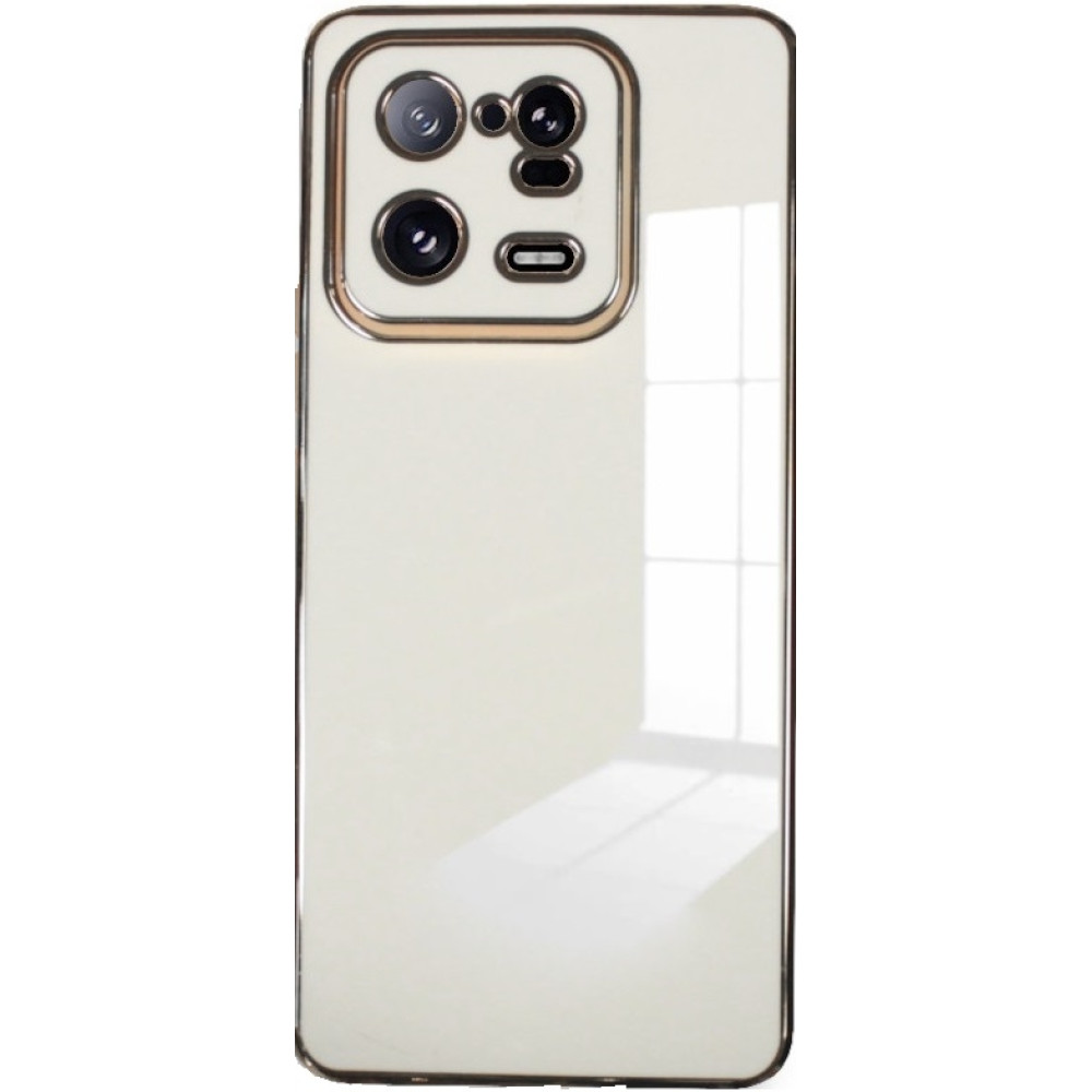 Bodycell Gold Plated - Θήκη Σιλικόνης Xiaomi 13 Pro - White (5206015069901)