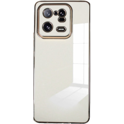 Bodycell Gold Plated - Θήκη Σιλικόνης Xiaomi 13 Pro - White (5206015069901)