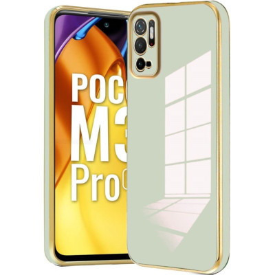 Bodycell Gold Plated - Θήκη Σιλικόνης Xiaomi Redmi Note 10 5G / Redmi Note 10T 5G / Poco M3 Pro 5G - Mint Green (5206015069925)