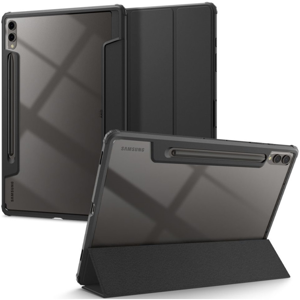 Spigen Ultra Hybrid Pro - Θήκη Samsung Galaxy Tab S10 Plus / S9 Plus 12.4'' X810 / X816B / X826B με Υποδοχή για Γραφίδα - Black (ACS07076)