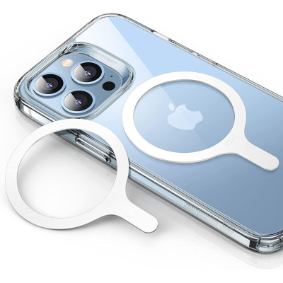 ESR HaloLock MagSafe Universal Magnetic Ring 360 - Αυτοκόλλητος Μαγνητικός Δακτύλιος MagSafe για iPhone & Samsung - 2 Τεμάχια - White (4894240131923)