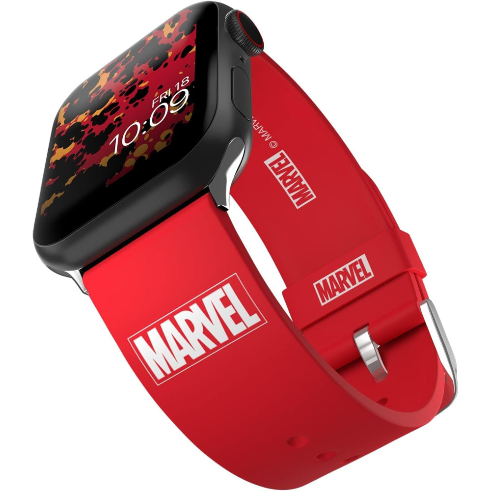 MobyFox Marvel - Universal Λουράκι Σιλικόνης για Όλα τα Apple Watch & Smartwatches (22mm) με 20 Digital Watch Faces για iOS - Insignia Collection / House of Ideas (810083250731)