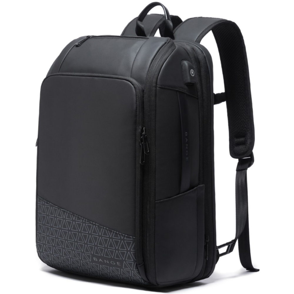 Bange 22005 Business Travel Backpack - Ανθεκτικό Επεκτάσιμο Σακίδιο / Τσάντα Πλάτης & Μεταφοράς Laptop έως 17.3" - 25L έως 45L - Black