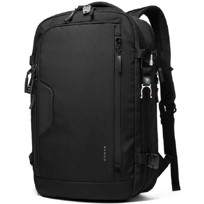 Bange 22039 Business Travel Backpack - Ανθεκτικό Επεκτάσιμο Σακίδιο / Τσάντα Πλάτης & Μεταφοράς Laptop έως 17.3" - 26L έως 45L - Black