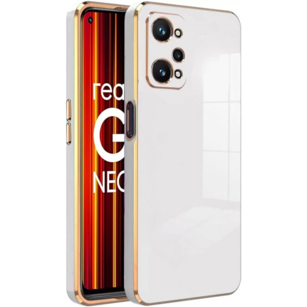 Bodycell Gold Plated - Θήκη Σιλικόνης Realme GT Neo 2 - White (5206015070938)