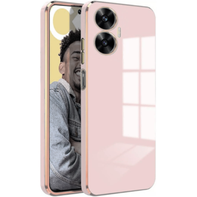 Bodycell Gold Plated - Θήκη Σιλικόνης Realme C55 - Pink (5206015070846)