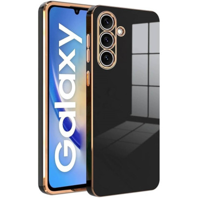 Bodycell Gold Plated - Θήκη Σιλικόνης Samsung Galaxy A54 - Black (5206015071324)