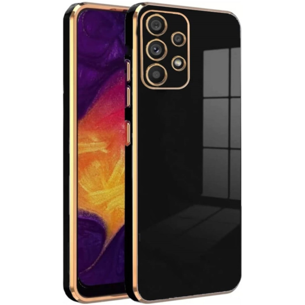 Bodycell Gold Plated - Θήκη Σιλικόνης Samsung Galaxy A53 5G - Black (5206015071287)