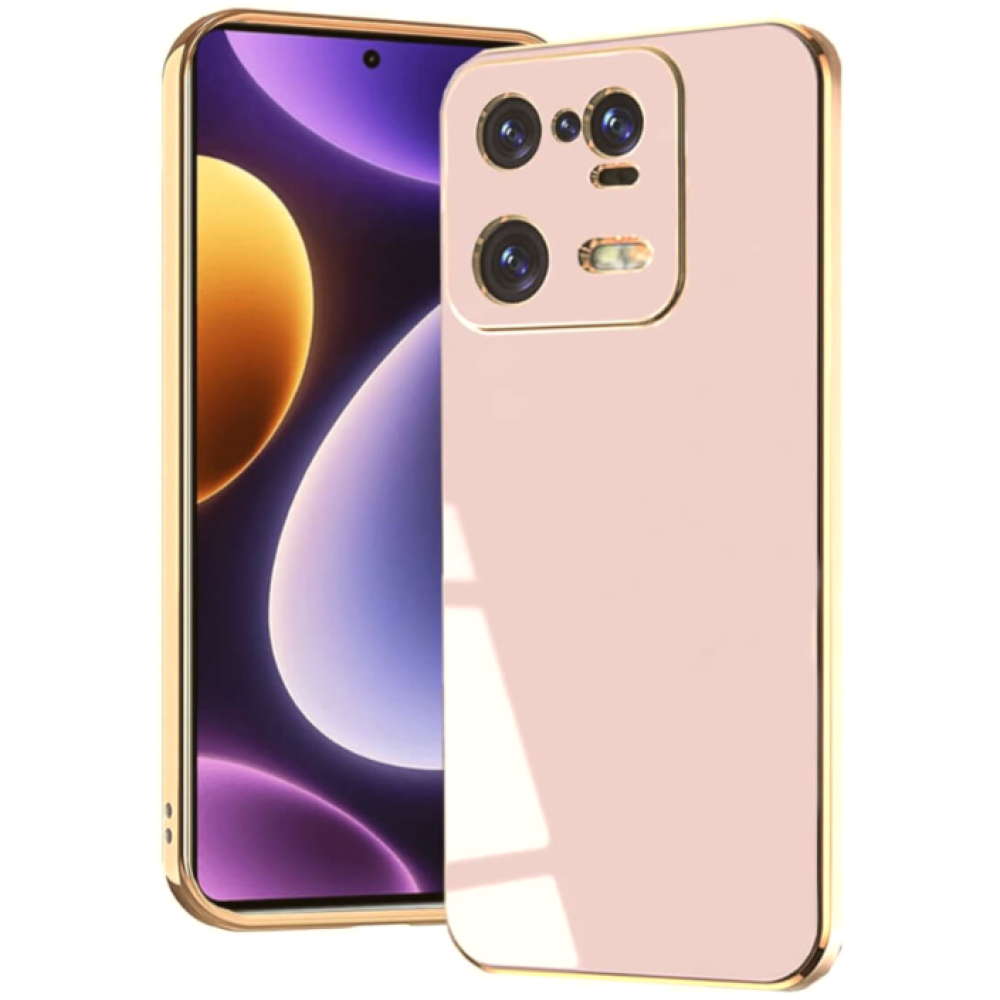 Bodycell Gold Plated - Θήκη Σιλικόνης Xiaomi 13 Pro - Pink (5206015071577)