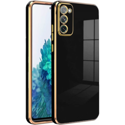 Bodycell Gold Plated - Θήκη Σιλικόνης Samsung Galaxy S20 FE - Black (5206015071416)