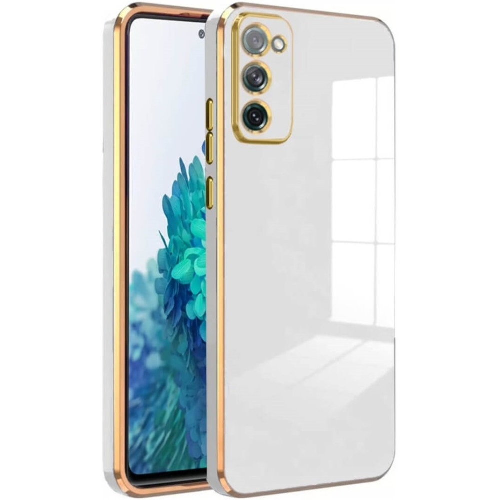 Bodycell Gold Plated - Θήκη Σιλικόνης Samsung Galaxy S20 FE - White (5206015071447)