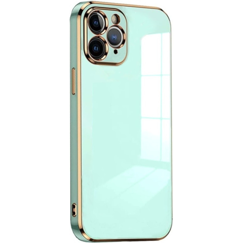 Bodycell Gold Plated - Θήκη Σιλικόνης Apple iPhone 11 Pro - Mint Green (5206015068997)