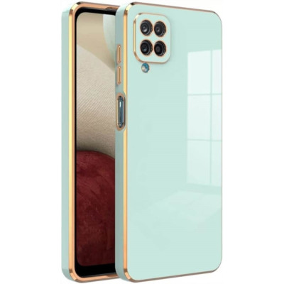 Bodycell Gold Plated - Θήκη Σιλικόνης Samsung Galaxy A12 - Mint Green (5206015070990)