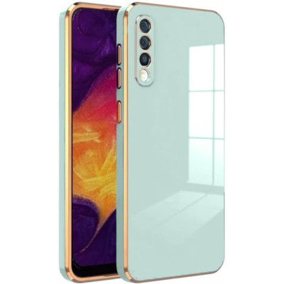 Bodycell Gold Plated - Θήκη Σιλικόνης Samsung Galaxy A50 / A30s - Mint Green (5206015071249)