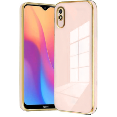 Bodycell Gold Plated - Θήκη Σιλικόνης Xiaomi Redmi 9A / 9AT / 9i - Pink (5206015071980)