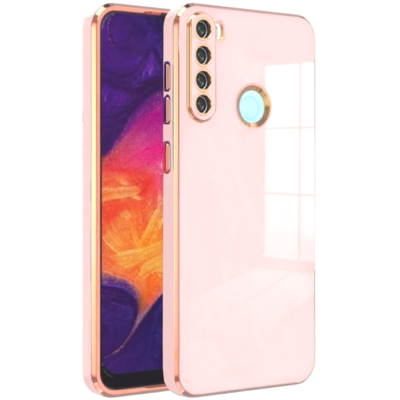 Bodycell Gold Plated - Θήκη Σιλικόνης Xiaomi Redmi Note 8 / Note 8 2021 - Pink (5206015071904)