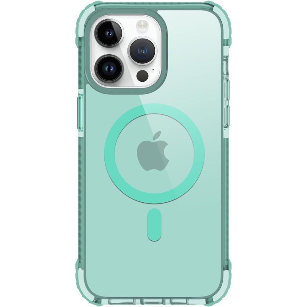 Prodigee Safetee Neo + Mag - Σκληρή Ανθεκτική Ημιδιάφανη Θήκη MagSafe - Apple iPhone 15 Pro - Mint (IPH15P-6.1-NEOM-MNT)